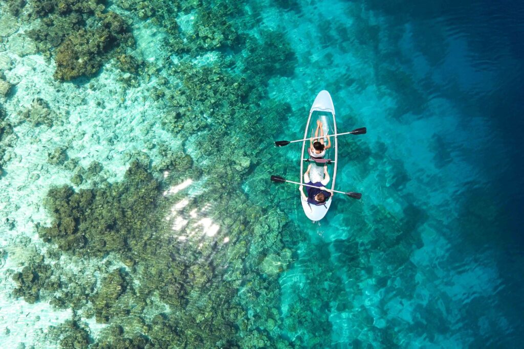 two person kayak ocean