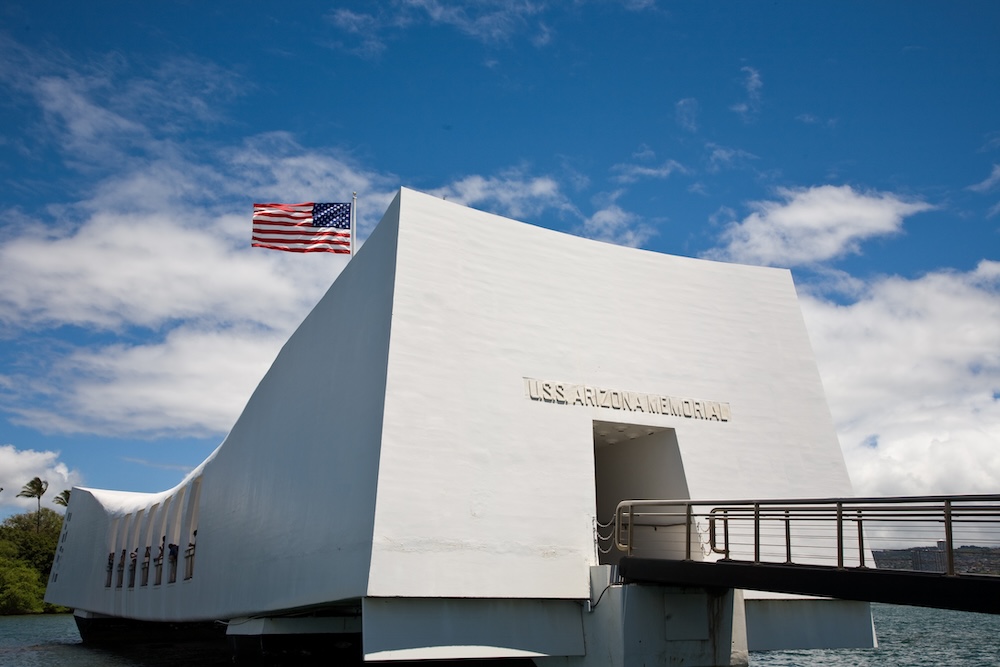 U.S.S. Arizona Memorial in Pearl Harbor. 