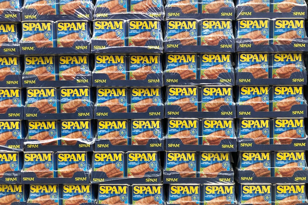 TINS OF SPAM PORK
